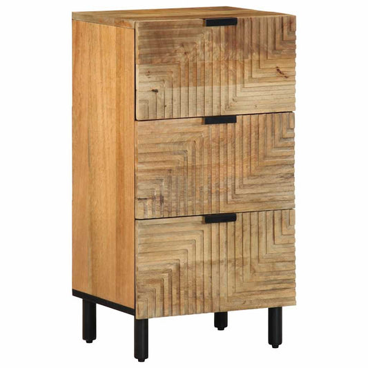 Sideboard 40X33X75 Cm Massivholz Mango