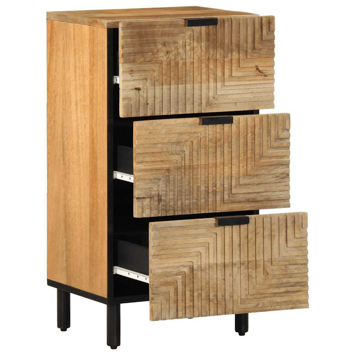 Sideboard 40X33X75 Cm Massivholz Mango