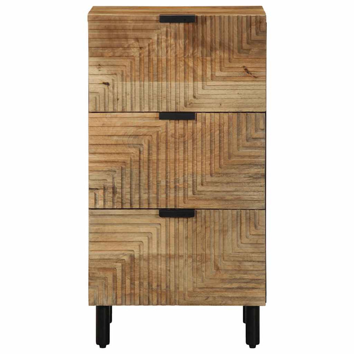 Sideboard 40X33X75 Cm Massivholz Mango