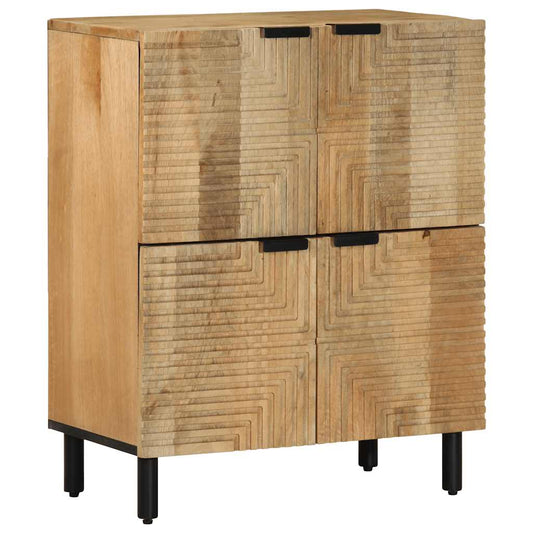 Sideboard 60X33X75 Cm Massivholz Mango