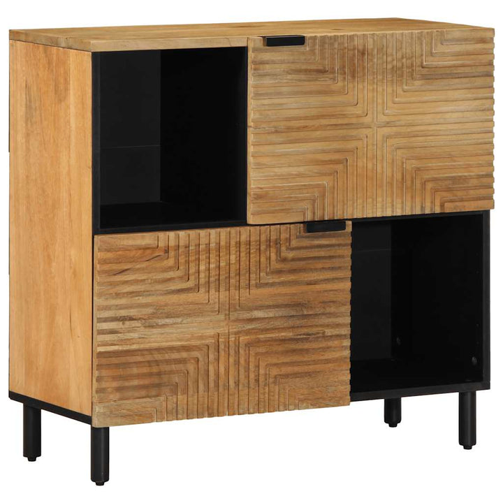 Sideboard 80X33X75 Cm Massivholz Mango