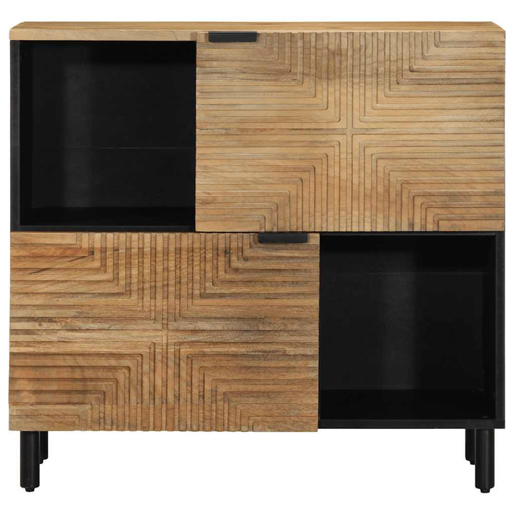 Sideboard 80X33X75 Cm Massivholz Mango