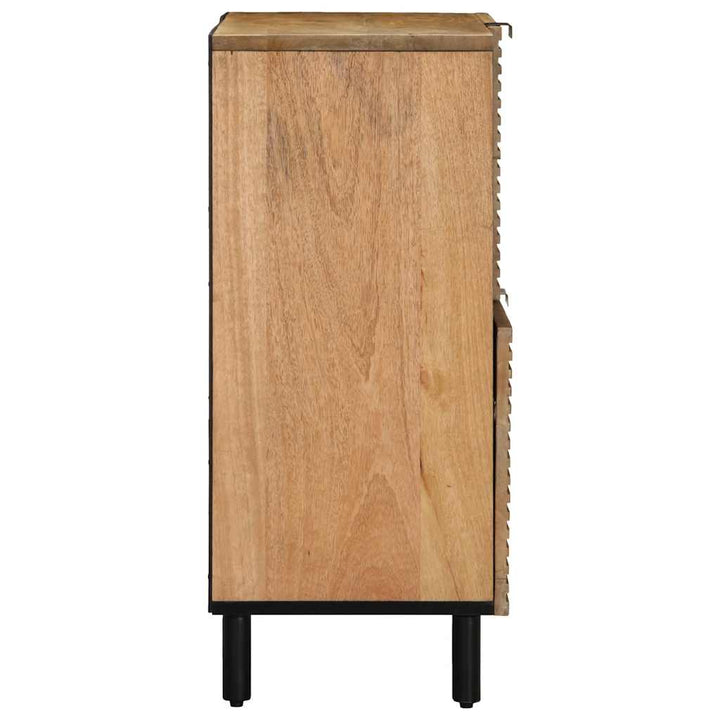 Sideboard 80X33X75 Cm Massivholz Mango