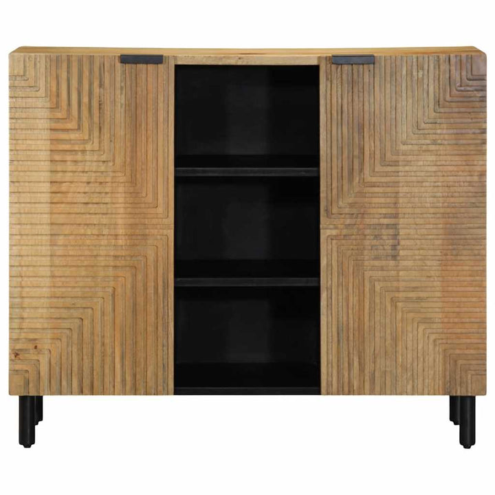 Sideboard 90X33X75 Cm Massivholz Mango