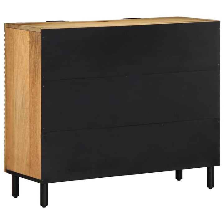 Sideboard 90X33X75 Cm Massivholz Mango