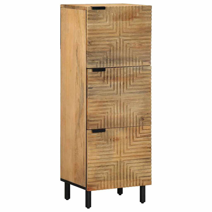 Highboard 40X33X110 Cm Massivholz Mango