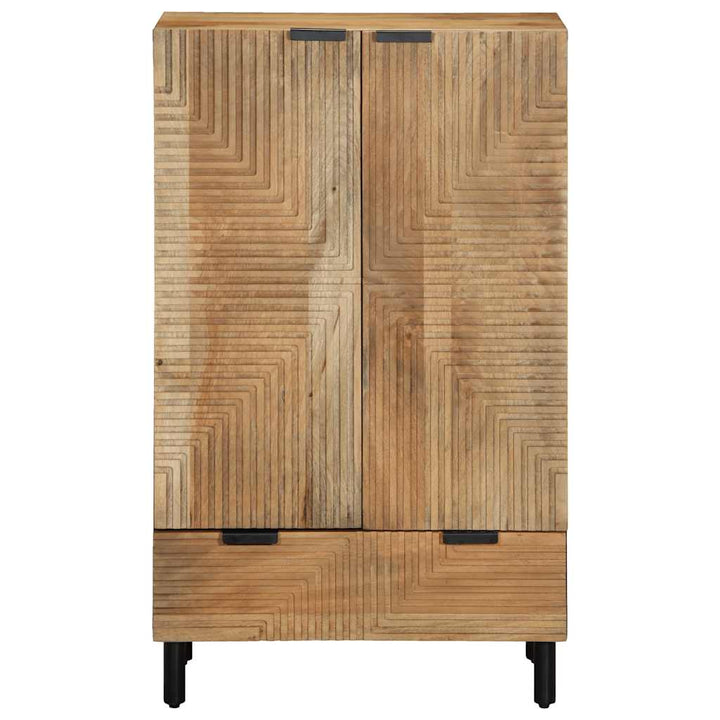 Highboard 60X33X100 Cm Massivholz Mango