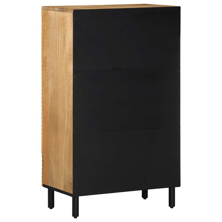 Highboard 60X33X100 Cm Massivholz Mango