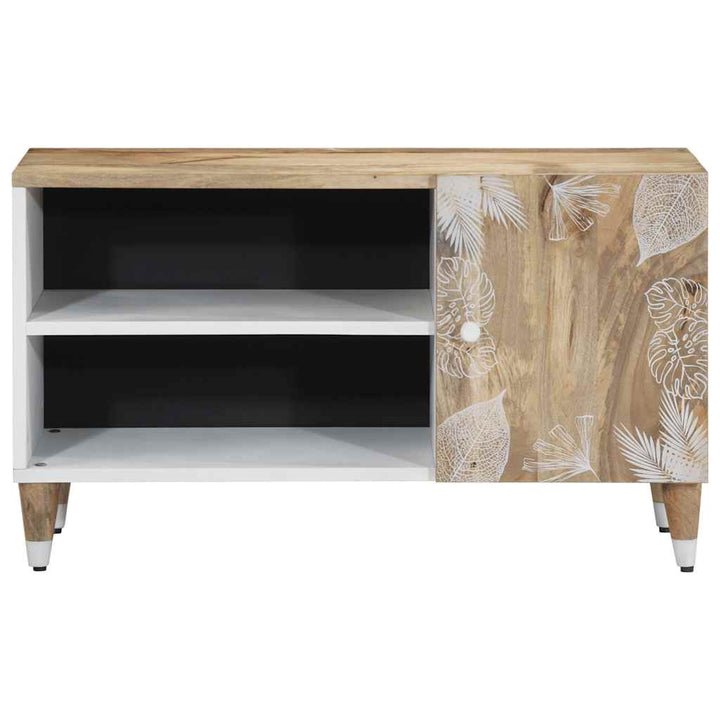 Tv-Schrank 80X31,5X46 Cm Massivholz Mango