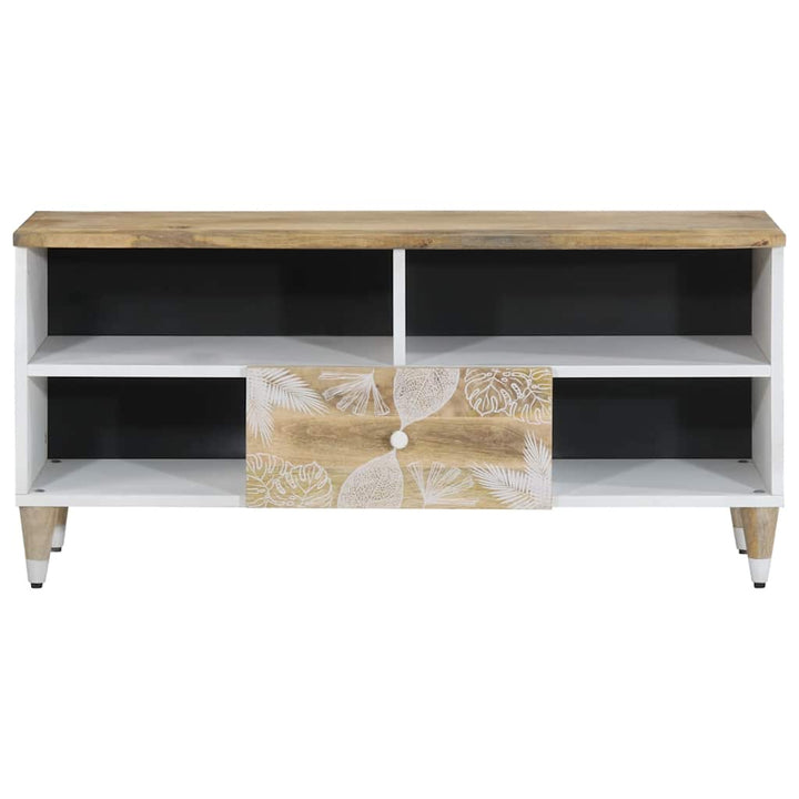 Tv-Schrank 100X33,5X46 Cm Massivholz Mango