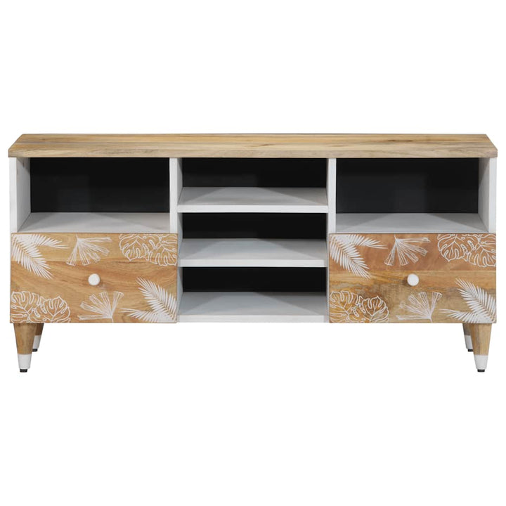 Tv-Schrank 100X33,5X46 Cm Massivholz Mango