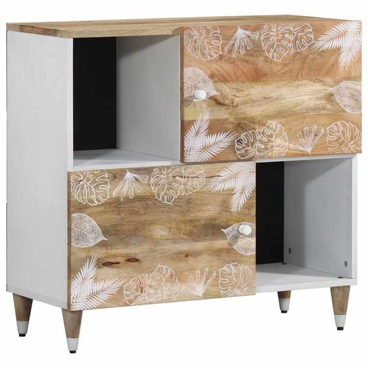 Sideboard 80X33,5X75 Cm Massivholz Mango