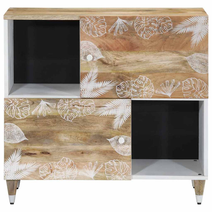 Sideboard 80X33,5X75 Cm Massivholz Mango