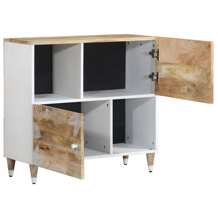 Sideboard 80X33,5X75 Cm Massivholz Mango