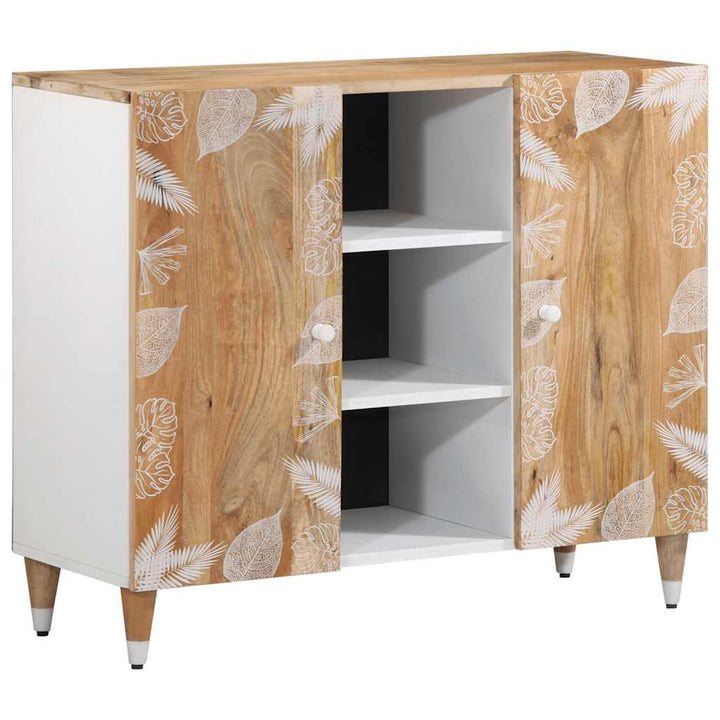 Sideboard 90X33,5X75 Cm Massivholz Mango