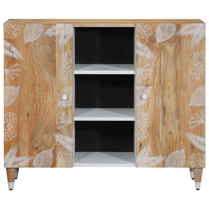 Sideboard 90X33,5X75 Cm Massivholz Mango