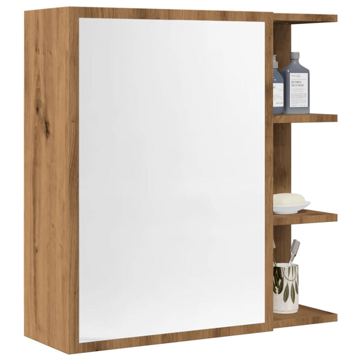 Bad-Spiegelschrank 62,5X20,5X64 Cm Holzwerkstoff