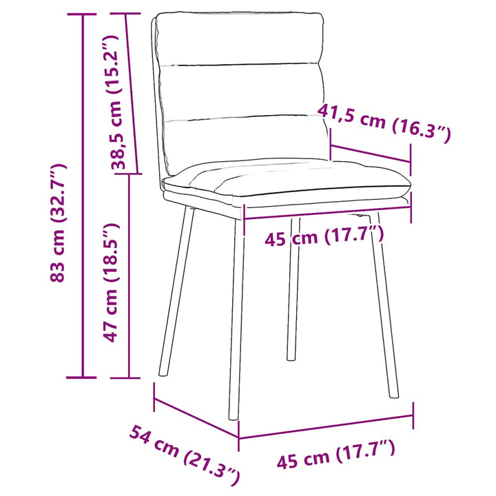 Esszimmerstühle 4 Stk. Samt