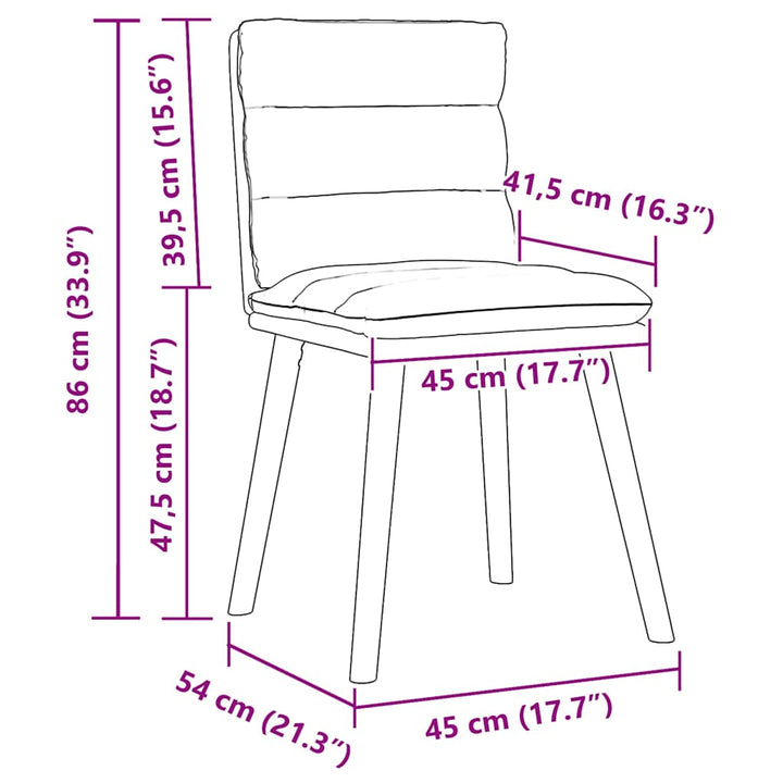 Esszimmerstühle 4 Stk. Stoff