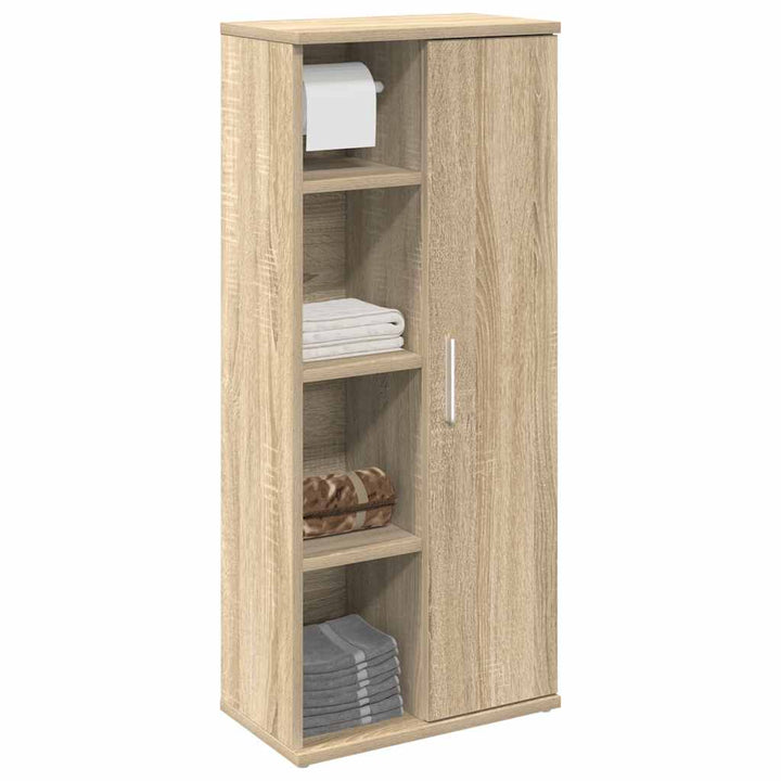 Badezimmerschrank Mit Rollenhalter 39X22X90 Cm