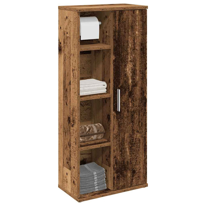 Badezimmerschrank Mit Rollenhalter 39X22X90 Cm