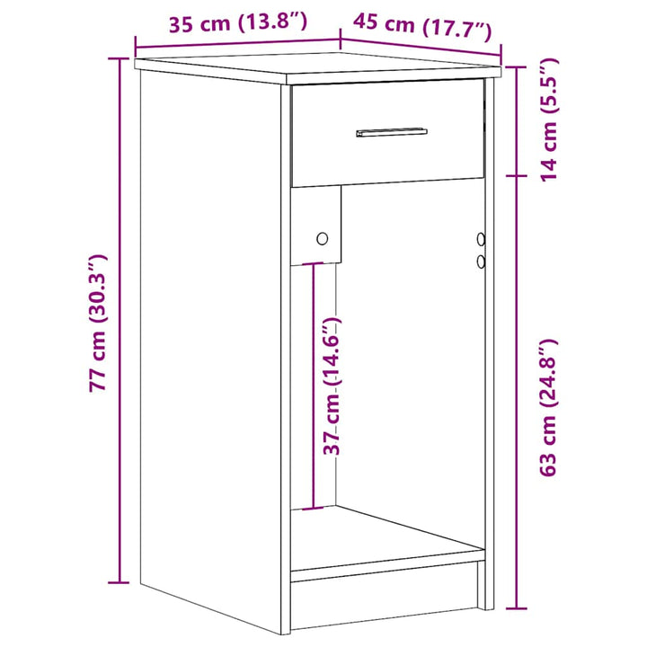 Computerschrank Mit Schublade 35X45X77 Cm