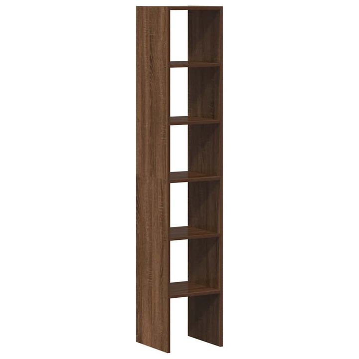 Bücherregale 2 Stk. Stapelbar Braun Eichen-Optik 30X30X80 Cm