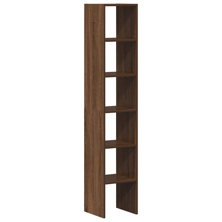 Bücherregale 2 Stk. Stapelbar Braun Eichen-Optik 30X30X80 Cm