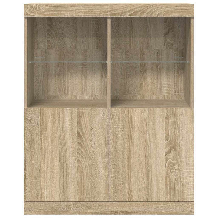 Sideboard Sonoma-Eiche 81X37X100 Cm Holzwerkstoff