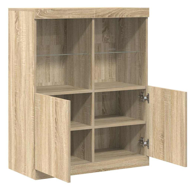 Sideboard Sonoma-Eiche 81X37X100 Cm Holzwerkstoff