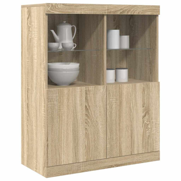 Sideboard Sonoma-Eiche 81X37X100 Cm Holzwerkstoff