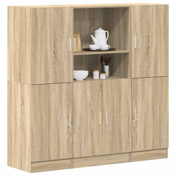 3-Tlg. Küchenschrank-Set Holzwerkstoff