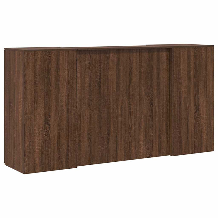 Empfangstheke Braun Eichen-Optik 200X50X103,5 Cm Holzwerkstoff