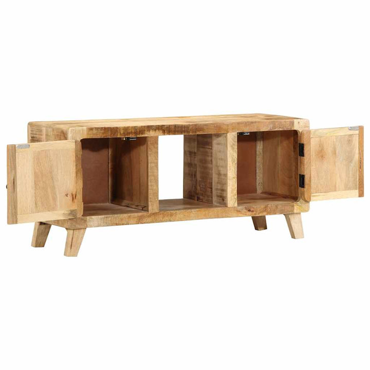 Tv-Schrank 105X46X32 Cm Raues Massivholz Mango