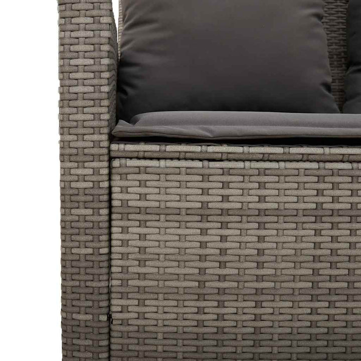 4-Tlg. Garten-Sofagarnitur Mit Kissen Poly Rattan