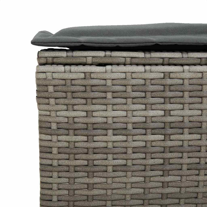 4-Tlg. Garten-Sofagarnitur Mit Kissen Poly Rattan