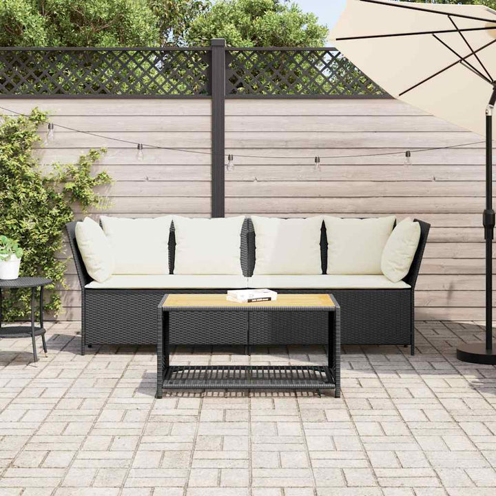 Gartensofa Mit Kissen Poly Rattan