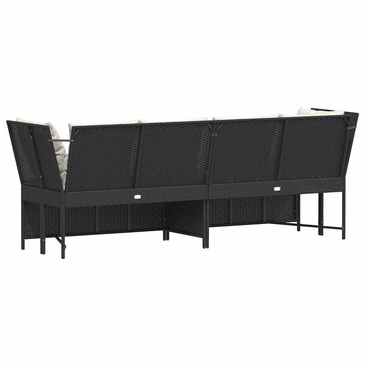 Gartensofa Mit Kissen Poly Rattan