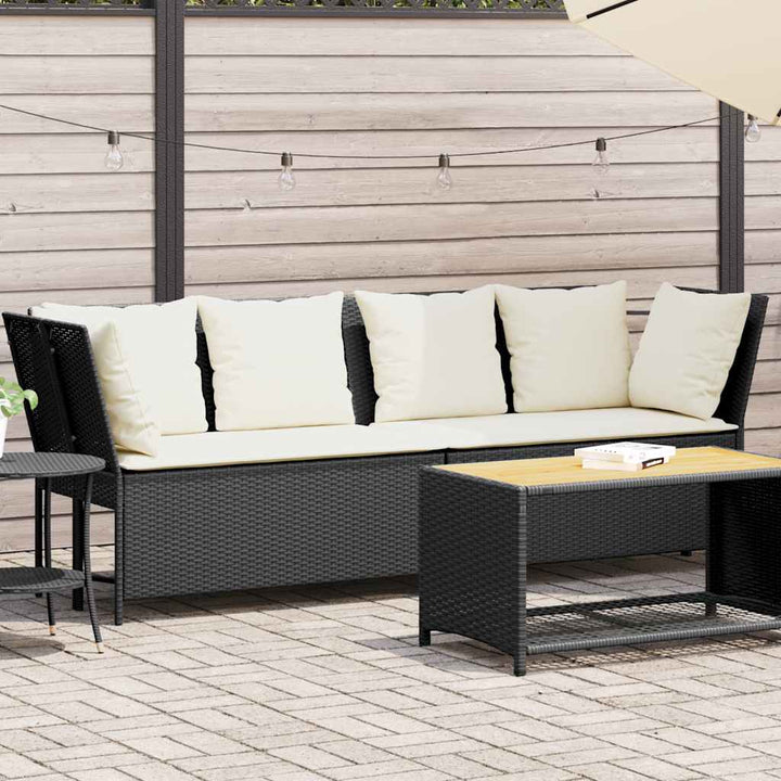 Gartensofa Mit Kissen Poly Rattan