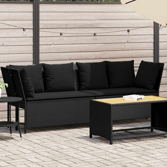 Gartensofa Mit Kissen Poly Rattan