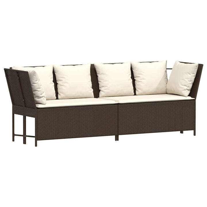 Gartensofa Mit Kissen Poly Rattan