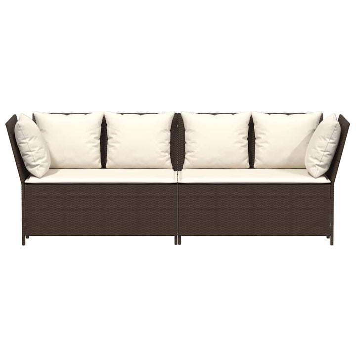 Gartensofa Mit Kissen Poly Rattan