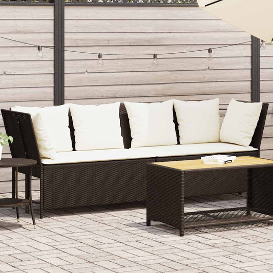 Gartensofa Mit Kissen Poly Rattan