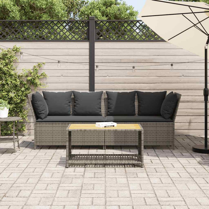 Gartensofa Mit Kissen Poly Rattan