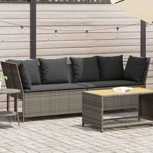 Gartensofa Mit Kissen Poly Rattan