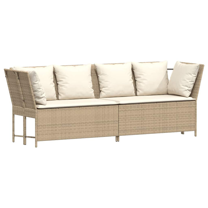 Gartensofa Mit Kissen Poly Rattan