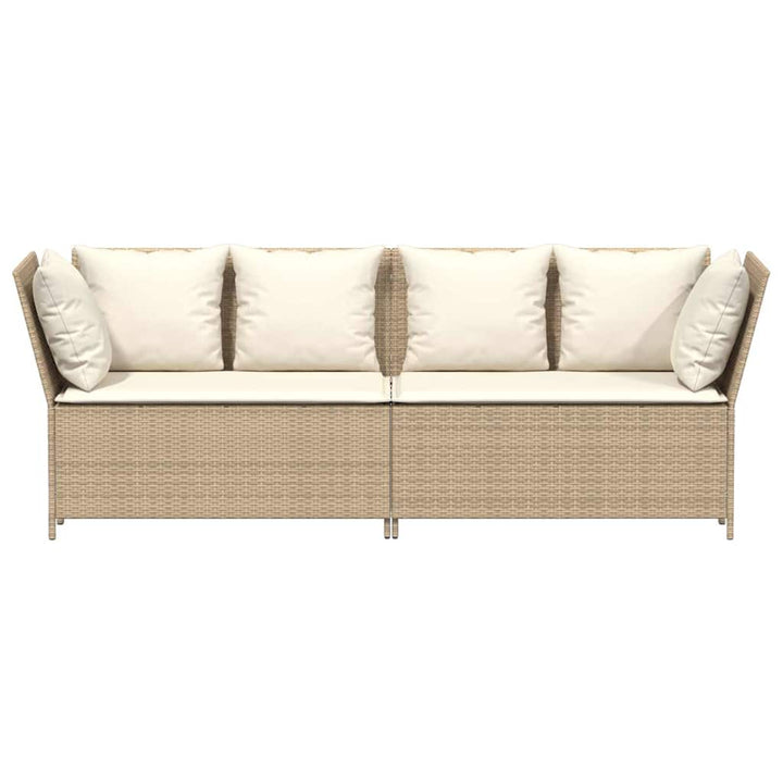 Gartensofa Mit Kissen Poly Rattan