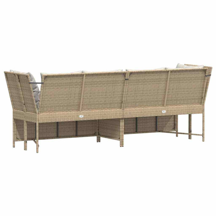 Gartensofa Mit Kissen Poly Rattan