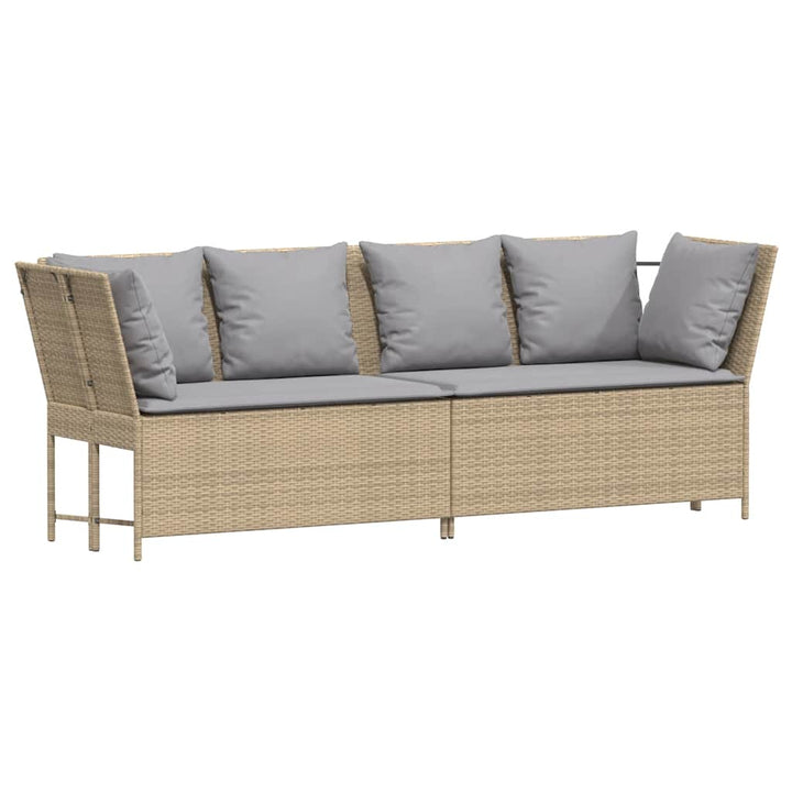 Gartensofa Mit Kissen Poly Rattan