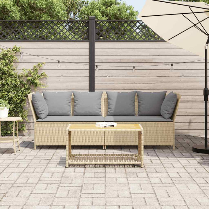 Gartensofa Mit Kissen Poly Rattan